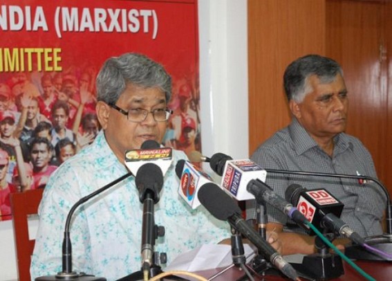Growing support for BJP worries Tripura CPI-M, to launch country-wide agitation from August 1